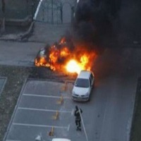 В Киеве взорвался внедорожник